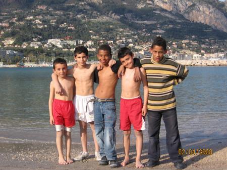 mes pote est moi a la playa